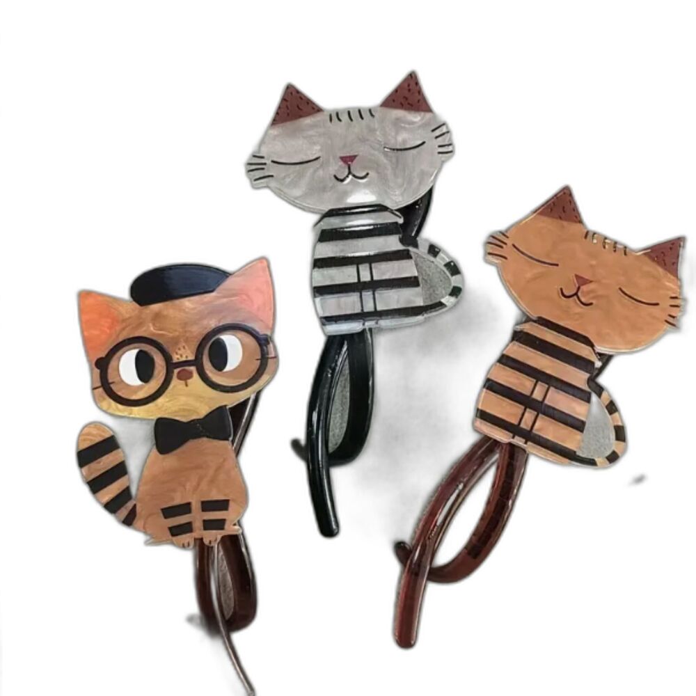 NWT French twist Parisian Kitty cats hair doodles! So adorable!